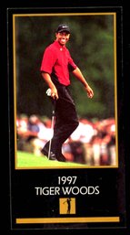 1997 Grand Slam True Tiger Woods Rookie Golf Card