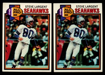 2 1979 TOPPS STEVE LARGENT FOOTBALL CARD