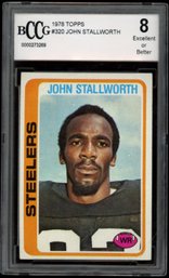 1978 TOPPS JOHN STALLWORTH ROOKIE FOOTBALL CARD BCCG 8
