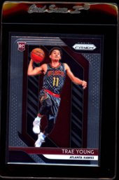 2018 PRIZM TRAE YOUNG ROOKIE BASKETBALL CARD