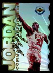 1996 UD COMMAND PERFORMERS /5000 DIE CUT MICHAEL JORDAN BASKETBALL CARD