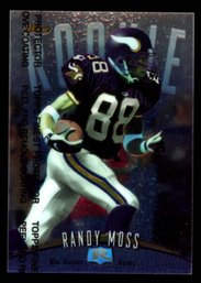 1998 TOPPS FINEST RANDY MOSS ROOKIE W/ COATING FOOTBALL CARD