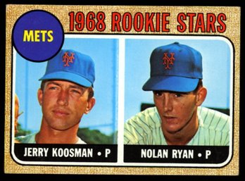 1968 TOPPS NOLAN RYAN JERRY KOOSMAN ROOKIE BASEBALL CARD