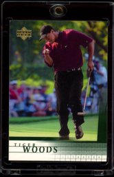 2001 UPPER DECK TIGER WOODS ROOKIE GOLF CARD