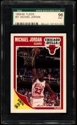 1990 FLEER MICHAEL JORDAN SGC 96 BASKETBALL CARD