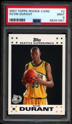 2007 TOPPS KEVIN DURANT ROOKIE PSA 9 BASKETBALL CARD