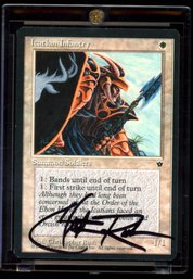 Magic The Gathering SIGNED- Icatian Infantry - Fallen Empires