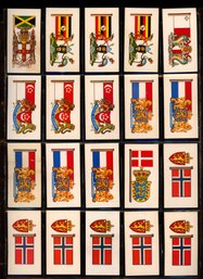 EARLY 1900S NON SPORT BROOKE BOND TEA FLAGS CIGARRETE TOBACCO CARDS