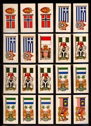 EARLY 1900S NON SPORT BROOKE BOND TEA FLAGS CIGARRETE TOBACCO CARDS