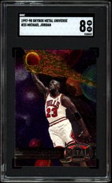 1998 METAL UNIVERSE MICHAEL JORDAN SGC 8 BASKETBALL CARD