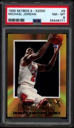 1996 SKYBOX EX-2000 MICHAEL JORDAN PSA 8 BASKETBALL CARD