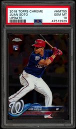 2018 TOPPS CHROME JUAN SOTO ROOKIE BASEBALL CARD PSA 10