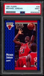 1991 FLEER MICHAEL JORDAN PSA 9 BASKETBALL CARD