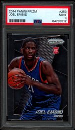 2014 PRIZM JOEL EMBIID ROOKIE PSA 9 BASKETBALL CARD