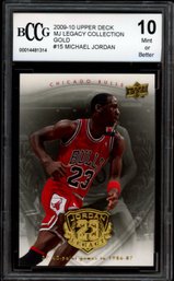 2009 UD LEGACY GOLD MICHAEL JORDAN BASKETBALL CARD BCCG 10