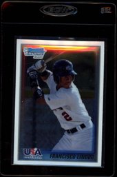 2010 BOWMAN CHROME 1ST FRANCISCO LINDOR ROOKIE BASEBALL CARD