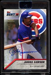 2018 TOPPS ARCHIVES #D /99 AUTO ANDRE DAWSON BASEBALL CARD