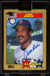 2021 TOPPS ARCHIVES #D /86 AUTO JIM RICE BASEBALL CARD