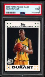 2007 TOPPS KEVIN DURANT ROOKIE BASKETBALL CARD PSA 9