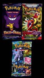 3 Pokemon Sealed Packs