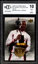 Michael Jordan 2009-10 Upper Deck MJ Legacy Collection Gold #54 BCCG 10
