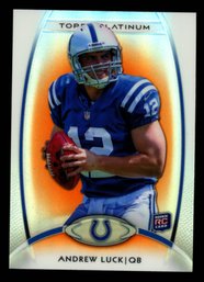 Andrew Luck Rookie Rc 2012 Topps Platinum Refractor #150