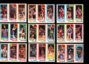 1980 Topps Basketball 9 Card Lot