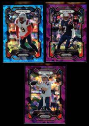 New England 2023 Prizm Parallel 3 Card Lot /225 /225 99