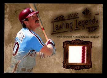 Mike Schmidt Game Used Jersey Pin Stripe 2005 SP Legendary Cuts # #LL-MS