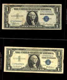 2 SILVER CERTIFICATE 1957 1935 A US CURRENCY