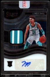 2020 SELECT #D /199 PATCH AUTO LAMELO BALL ROOKIE BASKETBALL CARD