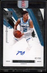 2019 IMPECCABLE AUTO PATCH #D /99 LAMELO BALL ROOKIE BASKETBALL CARD
