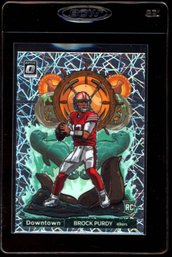 2022 OPTIC DOWNTOWN CASE HIT BROCK PURDY ROOKIE FOOTBALL CARD