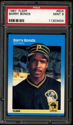 1987 FLEER BARRY BONDS ROOKIE PSA 9 BASEBALL CARD