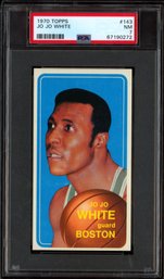 1970 TOPPS JO JO WHITE ROOKIE BASKETBALL CARD PSA 7