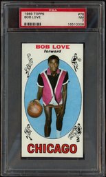 1969 TOPPS BOB LOVE PSA 7 BASKETBALL CARD