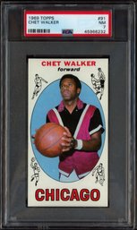 1969 TOPPS CHET WALKER BASKETBALL CARD PSA 7
