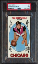 1969 TOPPS TOM BOERWINKLE PSA 7 BASKETBALL CARD