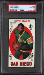 1969 TOPPS ELVIN HAYES ROOKIE BASKETBALL CARD PSA 4