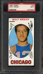 1969 TOPPS WALT WESLEY PSA 7 BASKETBALL CARD
