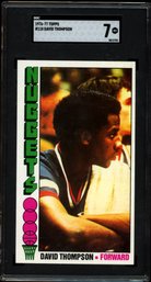 1976 TOPPS DAVID THOMPSON ROOKIE SGC 7 BASEBALL CARD