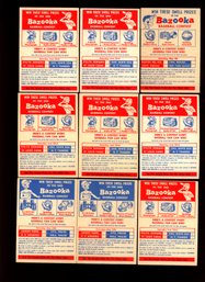 1957 BAZOOKA CONTEST BASEBALL CARD LOT