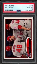 2012 TOPPS MIKE TROUT ROOKIE PSA 10 BASEBALL CARD
