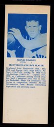1968 HOF BOOKMARK JHON WOODEN BASKETBALL CARD
