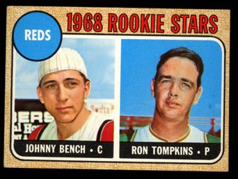 1968 TOPPS JOHNNY BENCH ROOKIE BASEBALL CARD