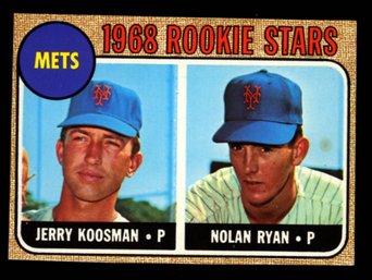 1968 TOPPS NOLAN RYAN JERRY KOOSMAN ROOKIE BASEBALL CARD