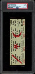 1999 WOODSTOCK TICKET 3 DAY PSA 8 MUSIC CARD