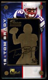 2001 AUTHENTIC IMAGES TOM BRADY FOOTBALL CARD