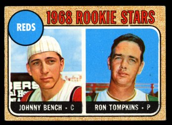 1968 TOPPS JOHNNY BENCH ROOKIE BASEBALL CARD