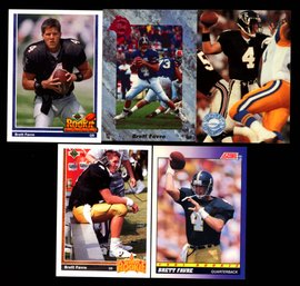 BRETT FAVRE ROOKIE FOOTBALL CARD LOT